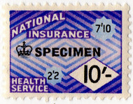 (186) 10/- Purple & Blue (1964)