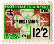 (221) 12/2d Green & Brown (1965)