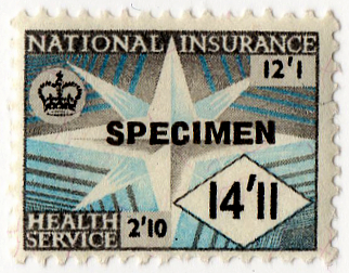 (208) 14/11d Grey & Blue (1965)