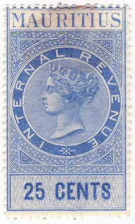 (19) 25c Blue & Blue (1878)