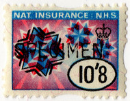 (344) 10/8d Blue & Red (1967)