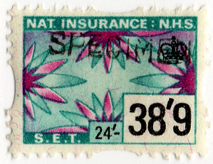 (435) 38/9d Green & Purple (1969)