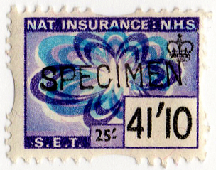 (302) 41/10d Purple & Blue (1967)