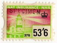 (386) 53/6d Lime & Red (1968)