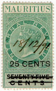 (58) 25c Overprint (1885)