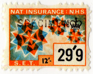 (354) 29/9d Orange &Blue (1967)