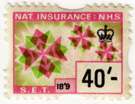 (357) 40/- Olive & Magenta (1967)