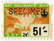 (443) 51/- Orange & Lime (1969)