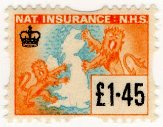 (605) £1.45 Orange & Cyan (1972)