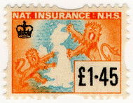 (605) £1.45 Orange & Cyan (1972)