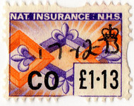 (662) £1.13 Mauve & Orange (1973)