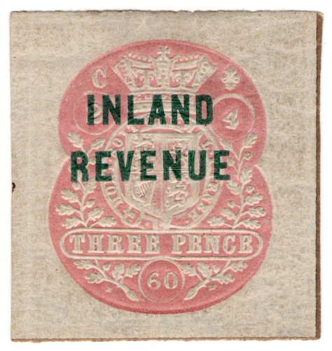 (06) 3d Rose & Green (1860)