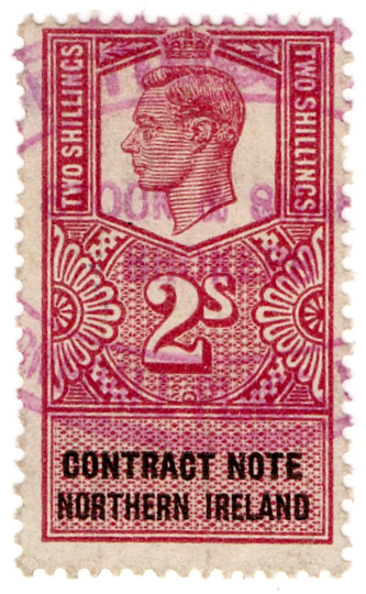 (15) 2/- Claret & Black (1948)