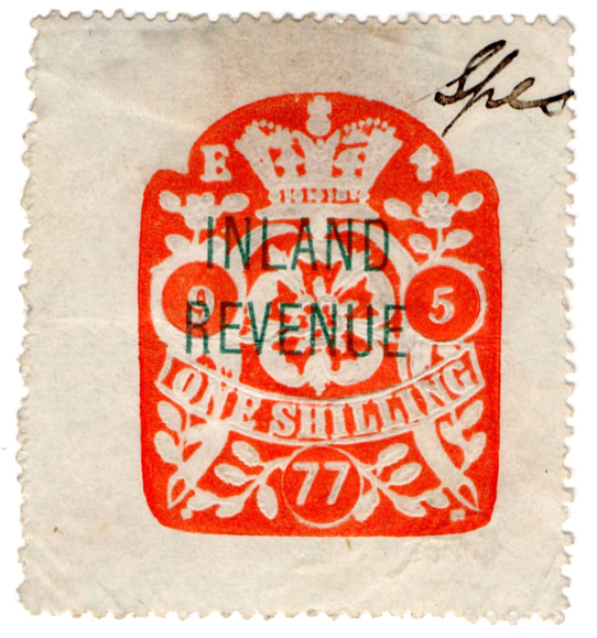 (30) 1/- Red & Green (1877)