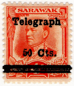 (19) 50c on 4c Orange (1935)