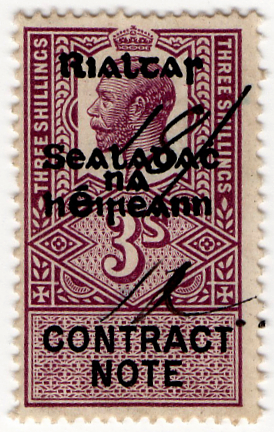 (21) 3/- Purple & Black (1922)