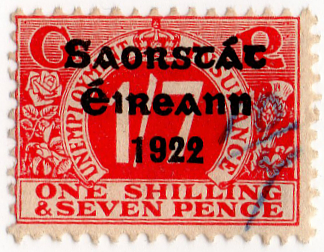 (12) 1/7d Carmine (1922)