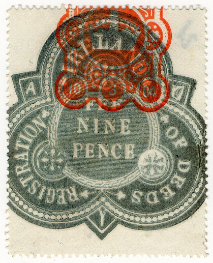 (40) 9d Blue (1864)