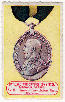 Territorial Force Efficiency Medal (obverse)