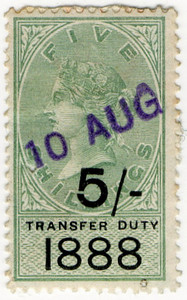 (07) 5/- Green & Black