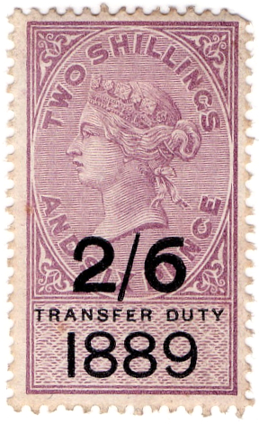 (14) 2/6d Lilac & Black