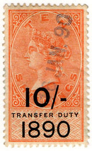 (26) 10/- Orange & Black