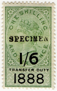 (04) 1/6d Green & Black