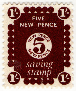 (01) 5p Dark Claret Brown (1979)