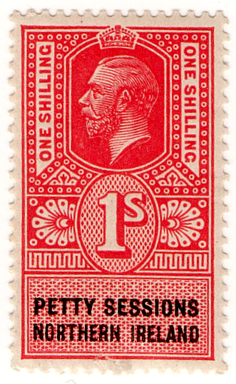 (02) 1/- Carmine & Black (1921)