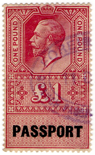 (14) £1 Claret Red & Black (un)