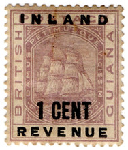 (17) 1c Lilac & Black (1888)