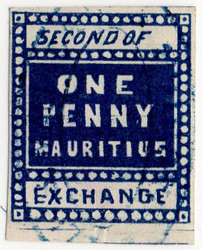 (01) 1d Blue (1869)