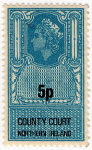 (un) 5p Blue & Black (1971)
