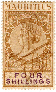 (10) 4/- Brown & Purple (1869)