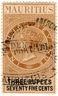 (45) 3R 75c Brown & Black (1879)