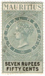 (48) 7R 50c Grey & Black (1879)