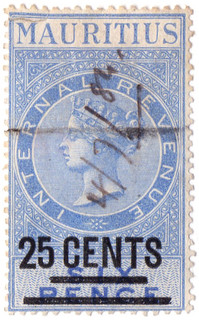 (52) 25c Overprint (1885)