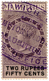 (43) 2r 50c Violet & Black (1879)