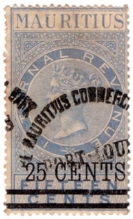 (57) 25c Overprint (1885)