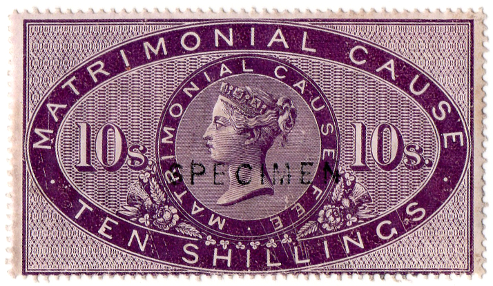 (17) 10/- Deep Lilac (1858)