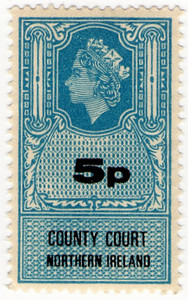 (un) 5p Blue & Black (1971)