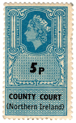 (un) 5p Blue & Black (1971)