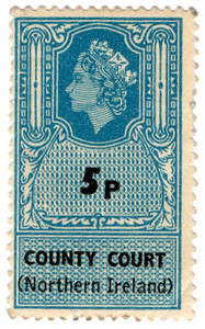 (un) 5p Blue & Black (1971)