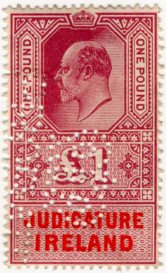 (un) £1 Claret Red & Black (un)