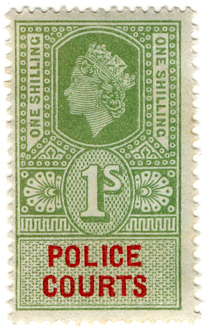 (35) 1/- Green & Scarlet (1959)