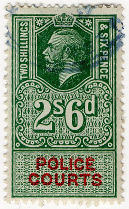 (27) 2/6d Green & Scarlet (1921)