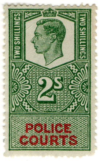 (32) 2/- Green & Scarlet (1947)