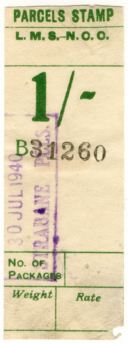 1/- Parcel