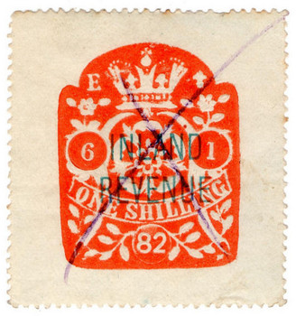 (39) 1/- Red (1881)