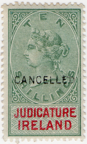 (10) 10/- Green & Red (1878)